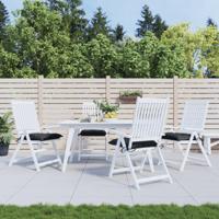 VidaXL Stoelkussens 4 st 40x40x7 cm oxford stof zwart