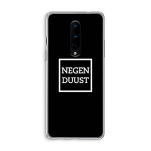 Negenduust black: OnePlus 8 Transparant Hoesje