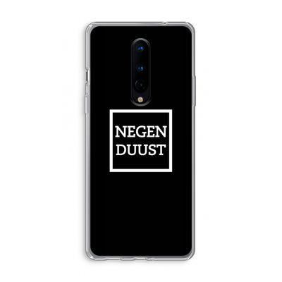 Negenduust black: OnePlus 8 Transparant Hoesje