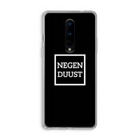 Negenduust black: OnePlus 8 Transparant Hoesje
