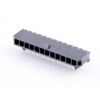 Molex 436501202 Male header, inbouw (standaard) Totaal aantal polen: 12 Rastermaat: 3.00 mm Inhoud: 1 stuk(s) Tray - thumbnail