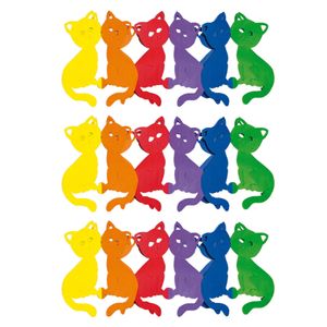 Set van 3x stuks regenboog verjaardagsslinger katten/poezen 3 meter