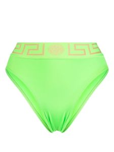 Versace bas de bikini Greca à taille haute - Vert