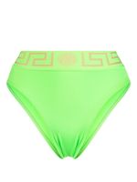 Versace bas de bikini Greca à taille haute - Vert