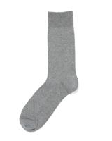 HEMA Heren Sokken Met Katoen Textuur Grijsmelange (grijsmelange) - thumbnail