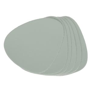 Zeller Glazenonderzetters - 24x stuks - Lederlook Mintgroen - 10x12cm - Kunstleer - Tafel - Glazen