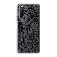 Vexx Black Mixtape: Sony Xperia 10 III Transparant Hoesje