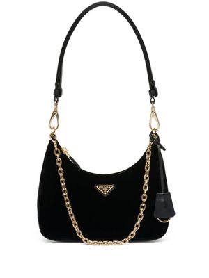 Prada mini sac en velours - Noir