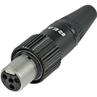 Rean AV RT5FCT-B Miniatuur-XLR-connector Bus, recht Aantal polen: 5 Zwart 1 stuk(s)