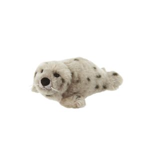 Pluche kleine grijze zeehond knuffel van 15 cm