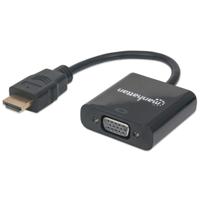 Manhattan 151467 video kabel adapter 0,3 m HDMI Type A (Standaard) VGA (D-Sub) Zwart - thumbnail