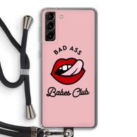 Badass Babes Club: Samsung Galaxy S21 Plus Transparant Hoesje met koord