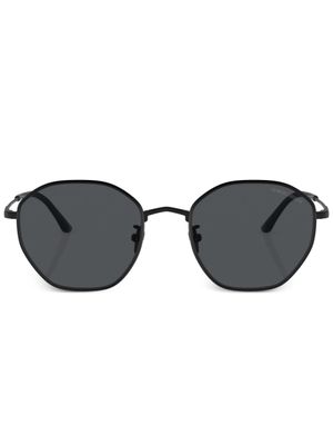 Giorgio Armani lunettes de soleil à monture géométrique - Noir