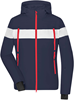 James & Nicholson JN1173 Ladies´ Wintersport Jacket - /Navy/White/Light-Red - XXL