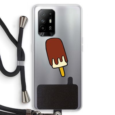 Frisco: Oppo A95 5G Transparant Hoesje met koord