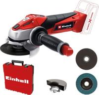 Einhell TE-AG 18/115 Li - Solo Accu Haakse Slijper | 115 mm | Incl. accessoires | Zonder accu en lader | In koffer - 4431123