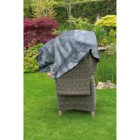 Nature tuinmeubelafdekhoes voor gestapelde stoelen afdekking (grijs, 6031601)