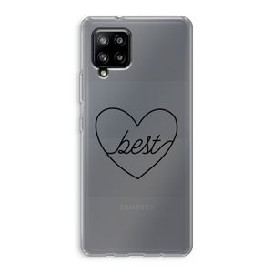 Best heart black: Samsung Galaxy A42 5G Transparant Hoesje