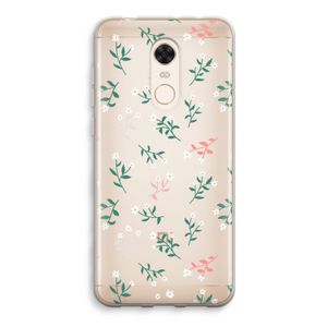 Small white flowers: Xiaomi Redmi 5 Transparant Hoesje