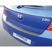 Bumper beschermer passend voor Hyundai i20 5 deurs van 2009 tot 2012 Zwart GRRBP212 - thumbnail