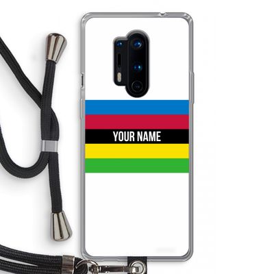 WK Wielrennen: OnePlus 8 Pro Transparant Hoesje met koord