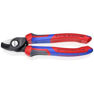 Knipex Knipex-Werk 95 12 165 Kabelschaar Geschikt voor (striptechniek) Aluminium- en koperkabel, een- en meerdraads 15 mm 50 mm² 0