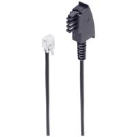 Shiverpeaks DSL Aansluitkabel [1x Telefoonstekker Duitsland (TAE-F) - 1x RJ11-stekker 6p2c] 3 m Zwart