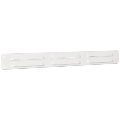 Nedco schoepenrooster alu. 370 x 40 mm RAL9010 wit