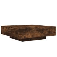 vidaXL Salontafel 100x100x31 cm bewerkt hout gerookt eikenkleurig - thumbnail