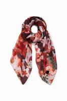 Grote camoflower-sjaal - RED - U