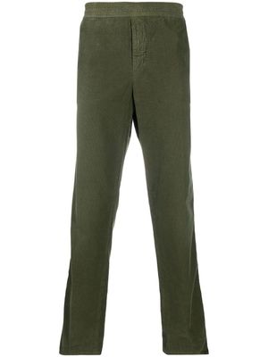 Golden Goose pantalon droit à fini côtelé - Vert