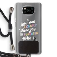 Right Place: Xiaomi Poco X3 Pro Transparant Hoesje met koord