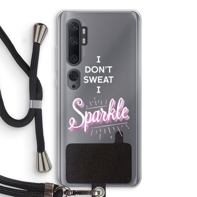 Sparkle quote: Xiaomi Mi Note 10 Transparant Hoesje met koord