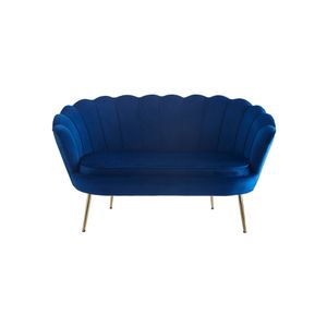Bank Chanelle Donkerblauw 136 cm