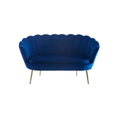 Bank Chanelle Donkerblauw 136 cm