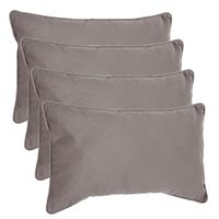 Bank/sierkussens Sophia - 4x stuks - 30 x 50 cm - polyester met rits