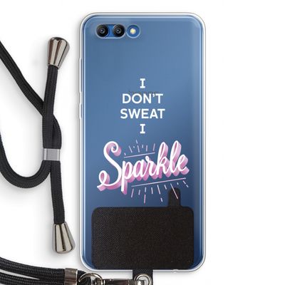 Sparkle quote: Honor 10 Transparant Hoesje met koord