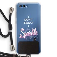 Sparkle quote: Honor 10 Transparant Hoesje met koord
