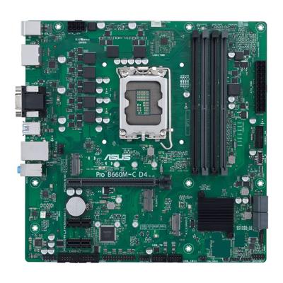 Asustek Computer PRO B660M-C D4-CSM Moederbord Socket Intel LGA 1700 Vormfactor Micro-ATX Moederbord chipset Intel® B660
