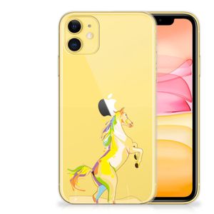 Apple iPhone 11 Telefoonhoesje met Naam Horse Color