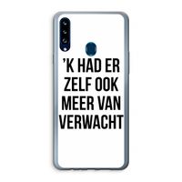 Meer verwacht: Samsung Galaxy A20s Transparant Hoesje Meer verwacht: Samsung Galaxy A20s Transparant Hoesje