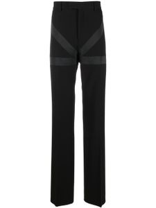 Ferragamo pantalon de costume à bandes contrastantes - Noir