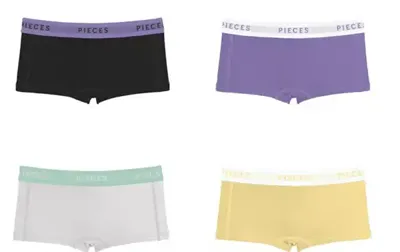 4-Pack - Dames short - Paisley Purple - Katoenen dames boxershorts - XS - Onderbroek - Ondergoed - XS - Onderbroek - Ondergoed