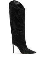 Alexandre Vauthier bottes à sequins brodés 110 mm - Noir