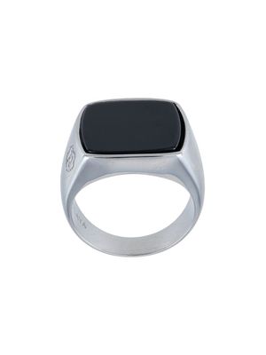 Nialaya Jewelry bague à détail estampillé - Argent