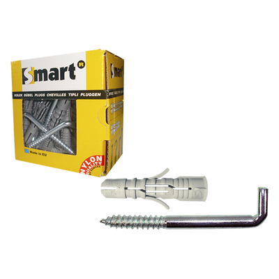 pgb-Europe SMART | plug + schroefduim Ø 6x60 NZN | 20 st SM0PSDN0110060060E