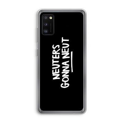 Neuters (zwart): Samsung Galaxy A41 Transparant Hoesje