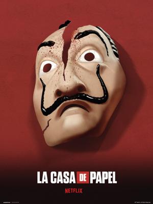 Kunstdruk La Casa De Papel Mascara 30x40cm