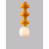 Lyora HanglampClio L oranje keramiek met wit glas - 9009120