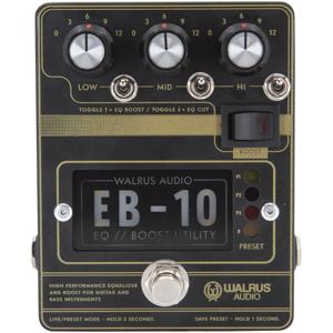 Walrus Audio EB-10 Black Preamp / EQ / Boost effectpedaal